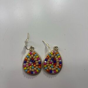 Multicolored dangle earrings